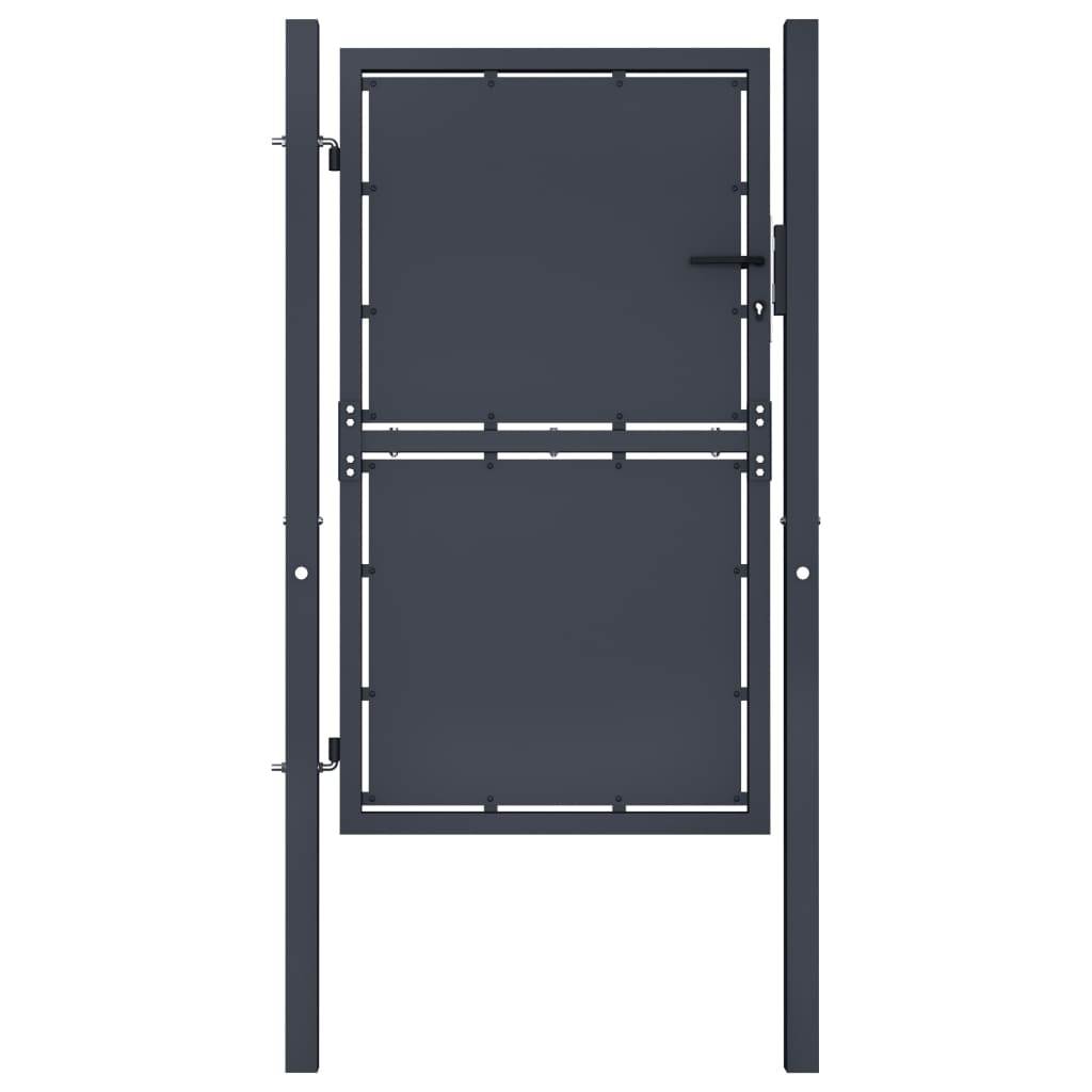 vidaXL Garden Gate Steel 100x175 cm Anthracite