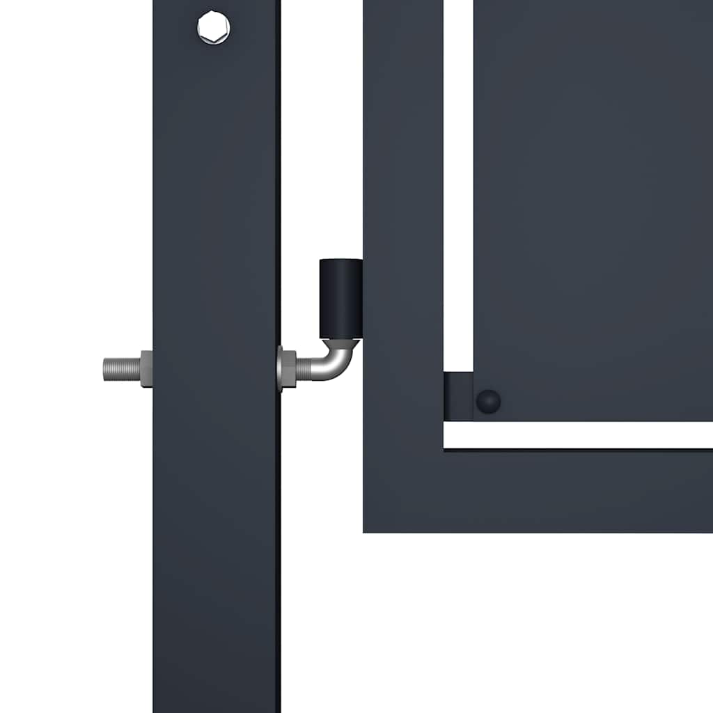 Garden Gate Steel 300x150 cm Anthracite