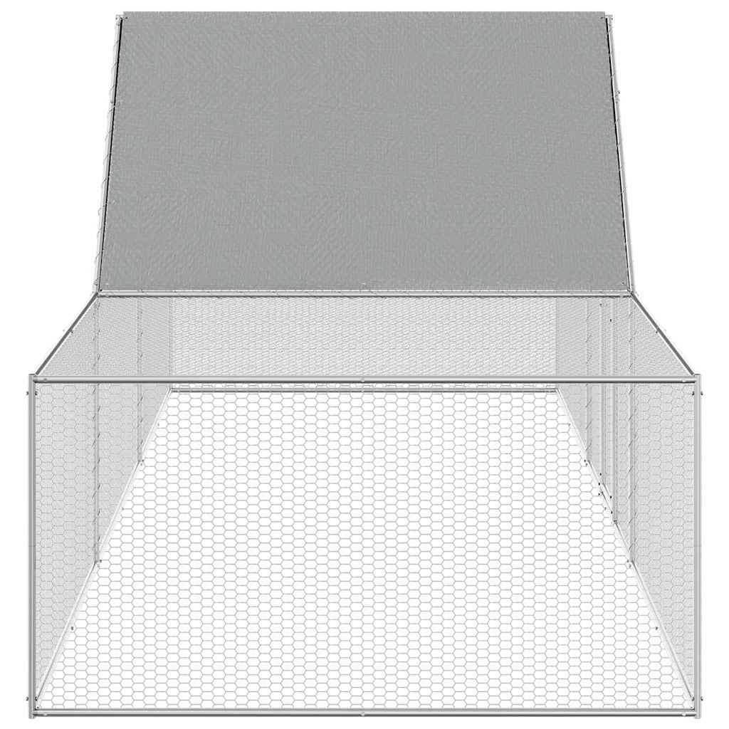 Chicken Coop 5x1x1.5 m Galvanised Steel
