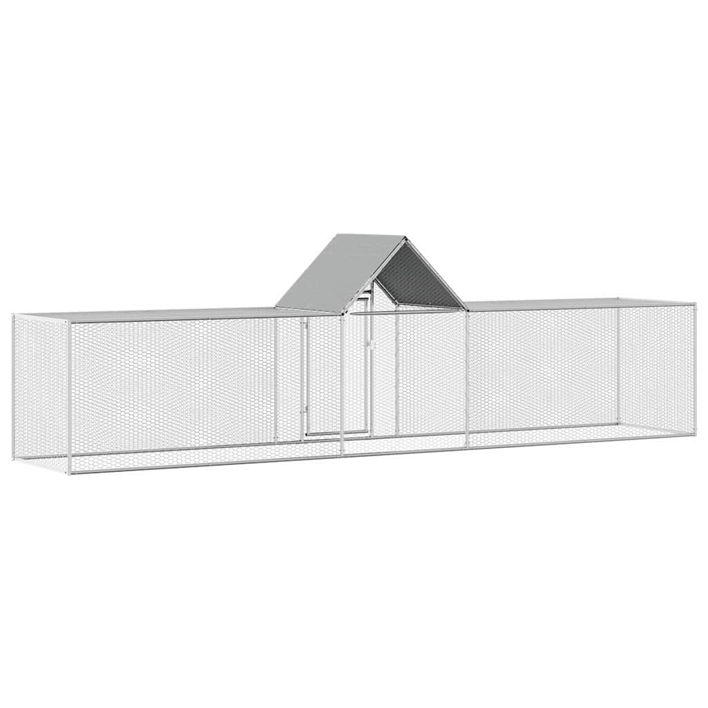 Chicken Coop 5x1x1.5 m Galvanised Steel