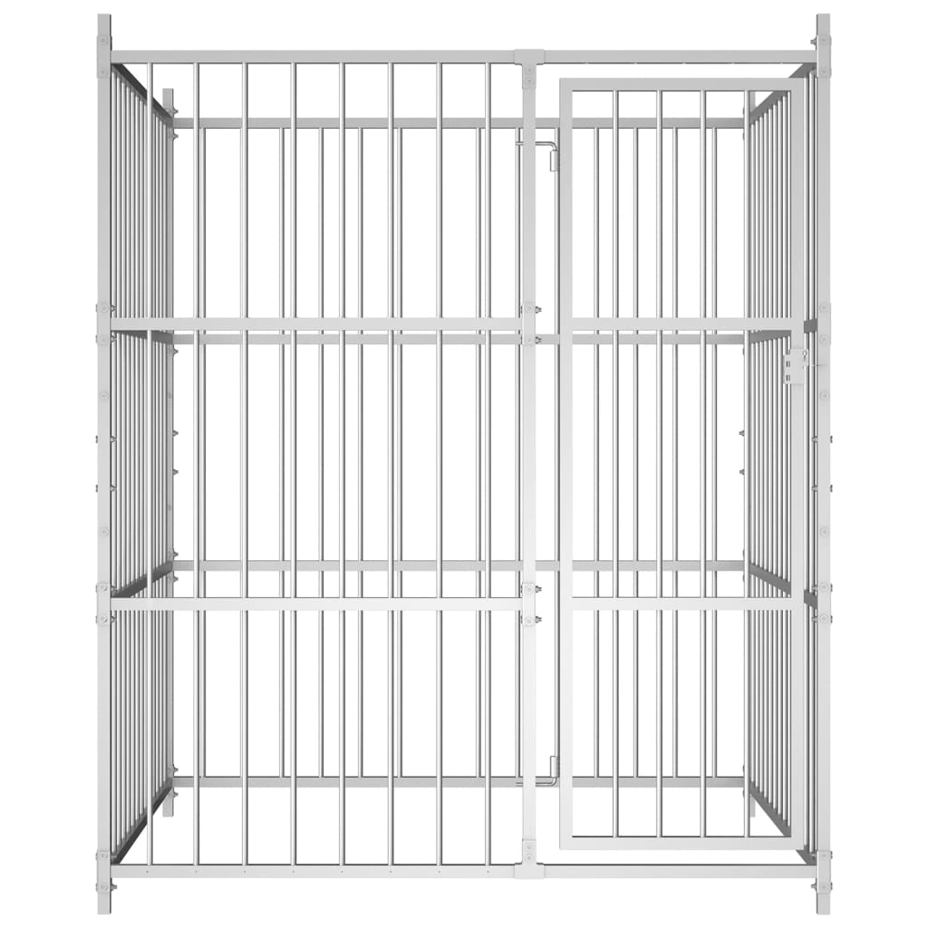 Outdoor Dog Kennel 150x150x185 cm