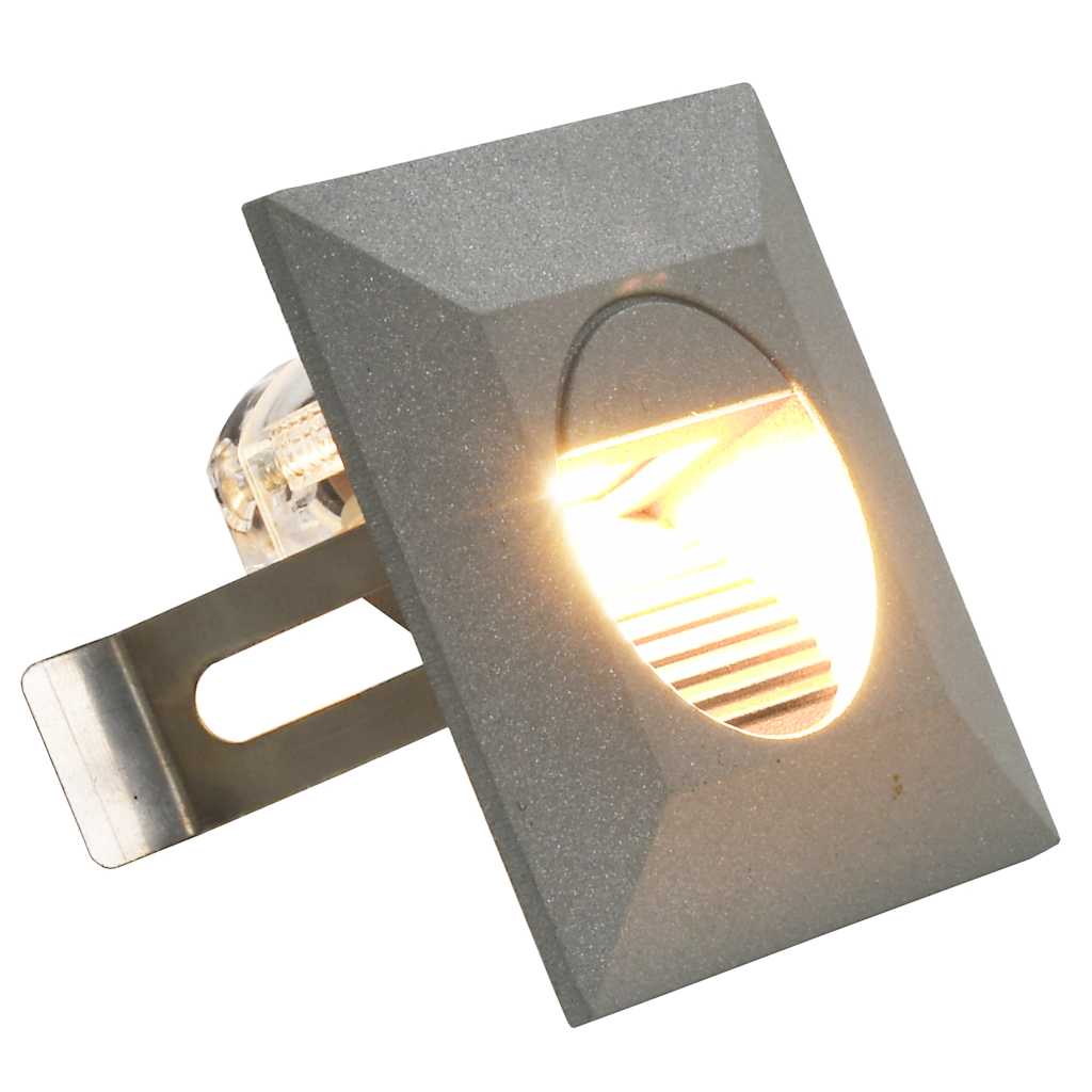 Outdoor LED Wall Lights 6 pcs 2 W Silver Square