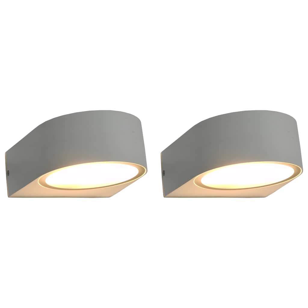 Outdoor Wall Lights 2 pcs 11 W White Round