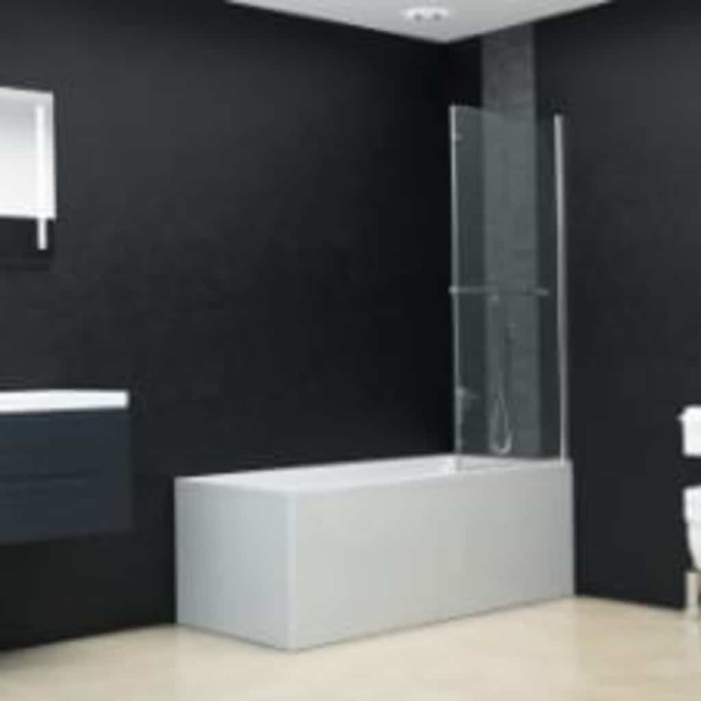 Folding Shower Enclosure 2 Panels ESG 120x140 cm