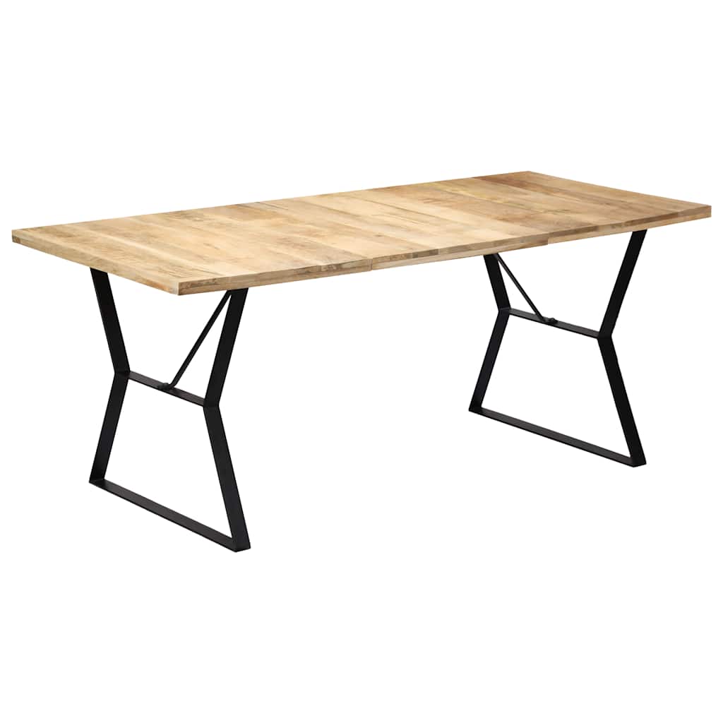 247945 vidaXL Dining Table 180x90x76 cm Solid Mango Wood