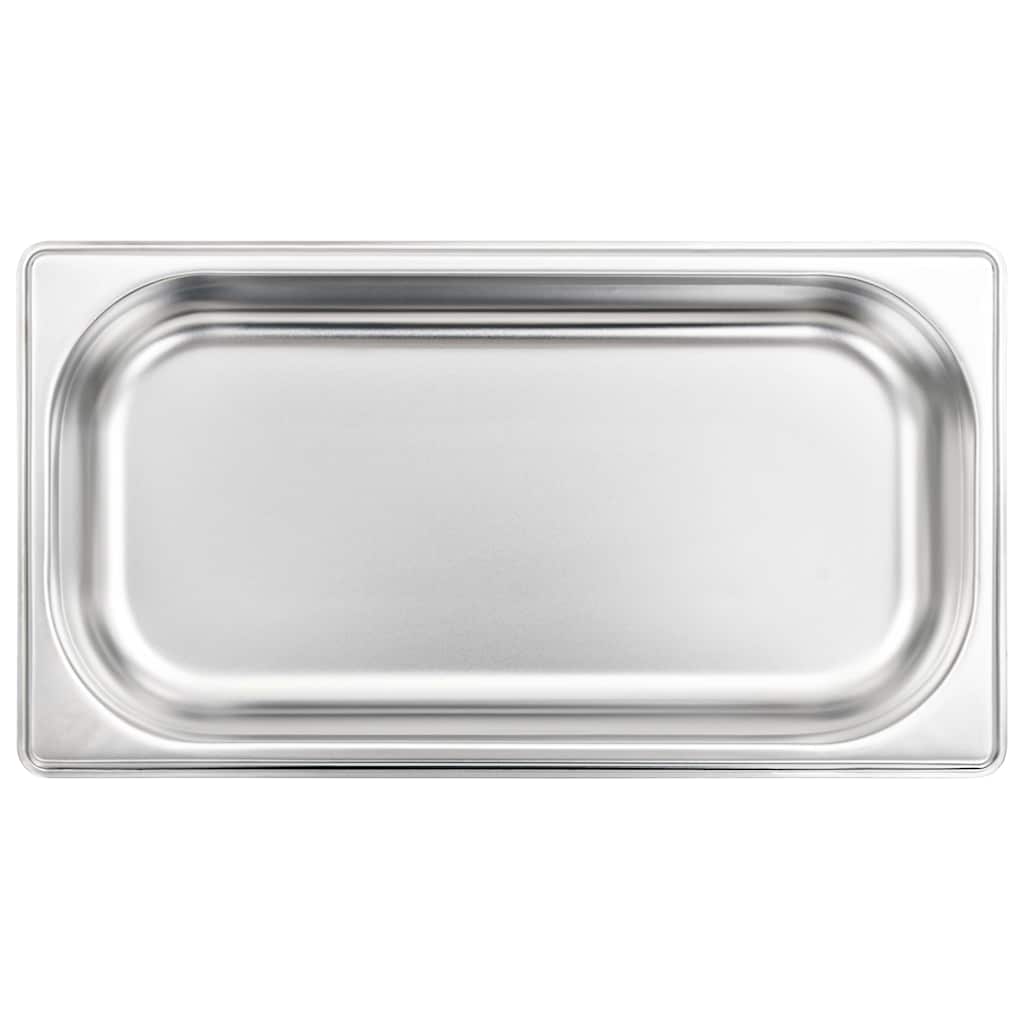 50893 vidaXL Gastronorm Containers 12 pcs GN 1/3 40 mm Stainless Steel