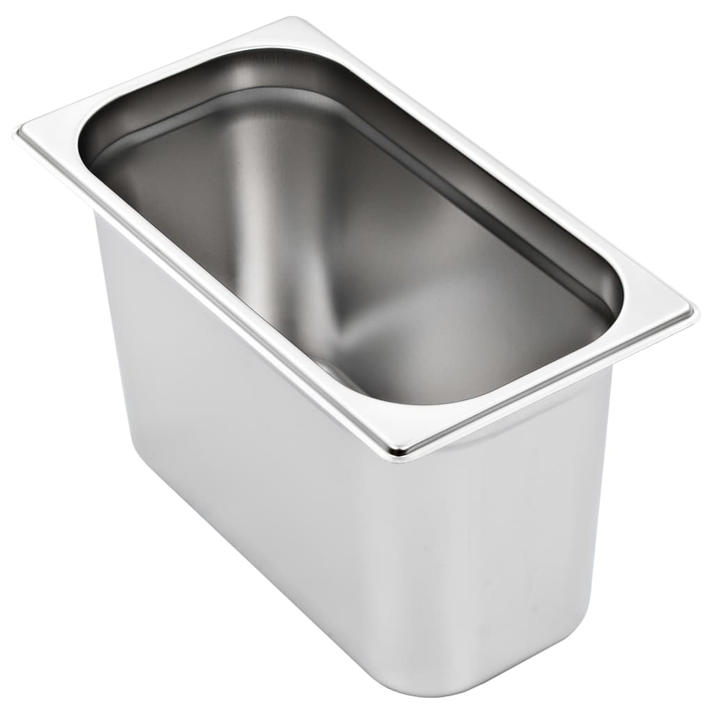 Gastronorm Containers 4 pcs GN 1/3 200 mm Stainless Steel