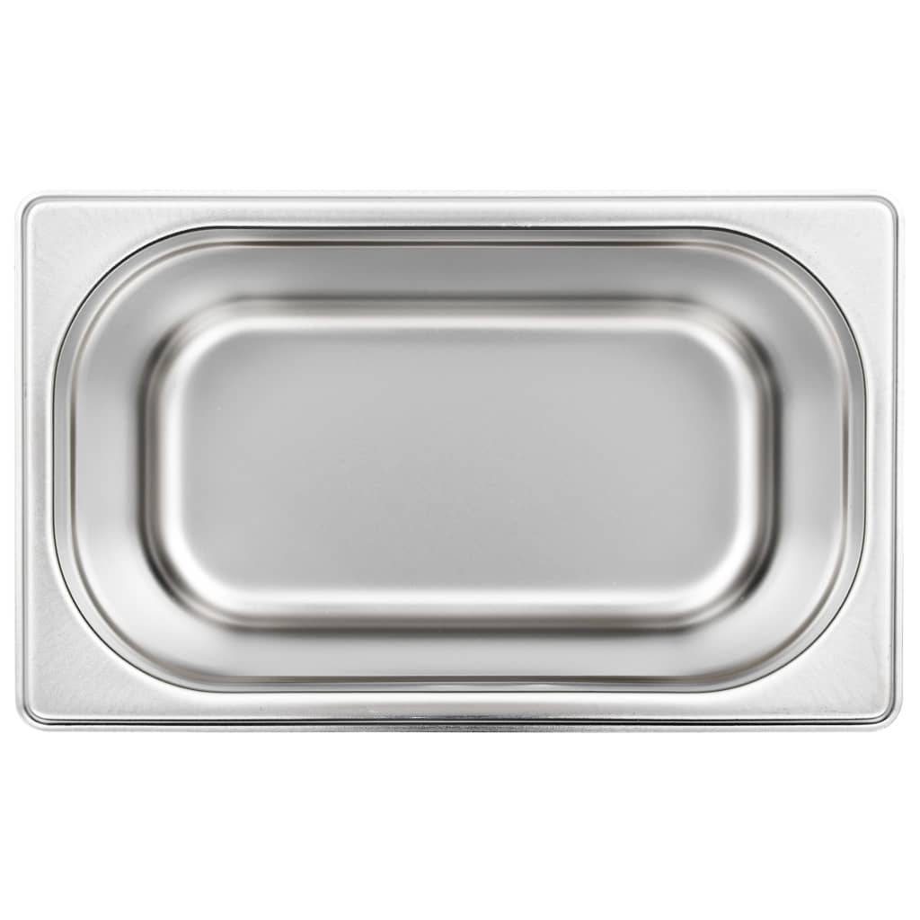 Gastronorm Containers 4 pcs GN 1/4 150 mm Stainless Steel