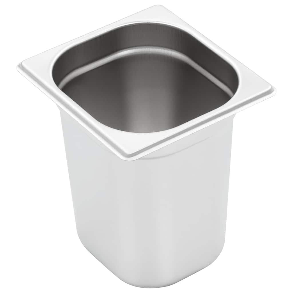 Gastronorm Containers 8 pcs GN 1/6 200 mm Stainless Steel