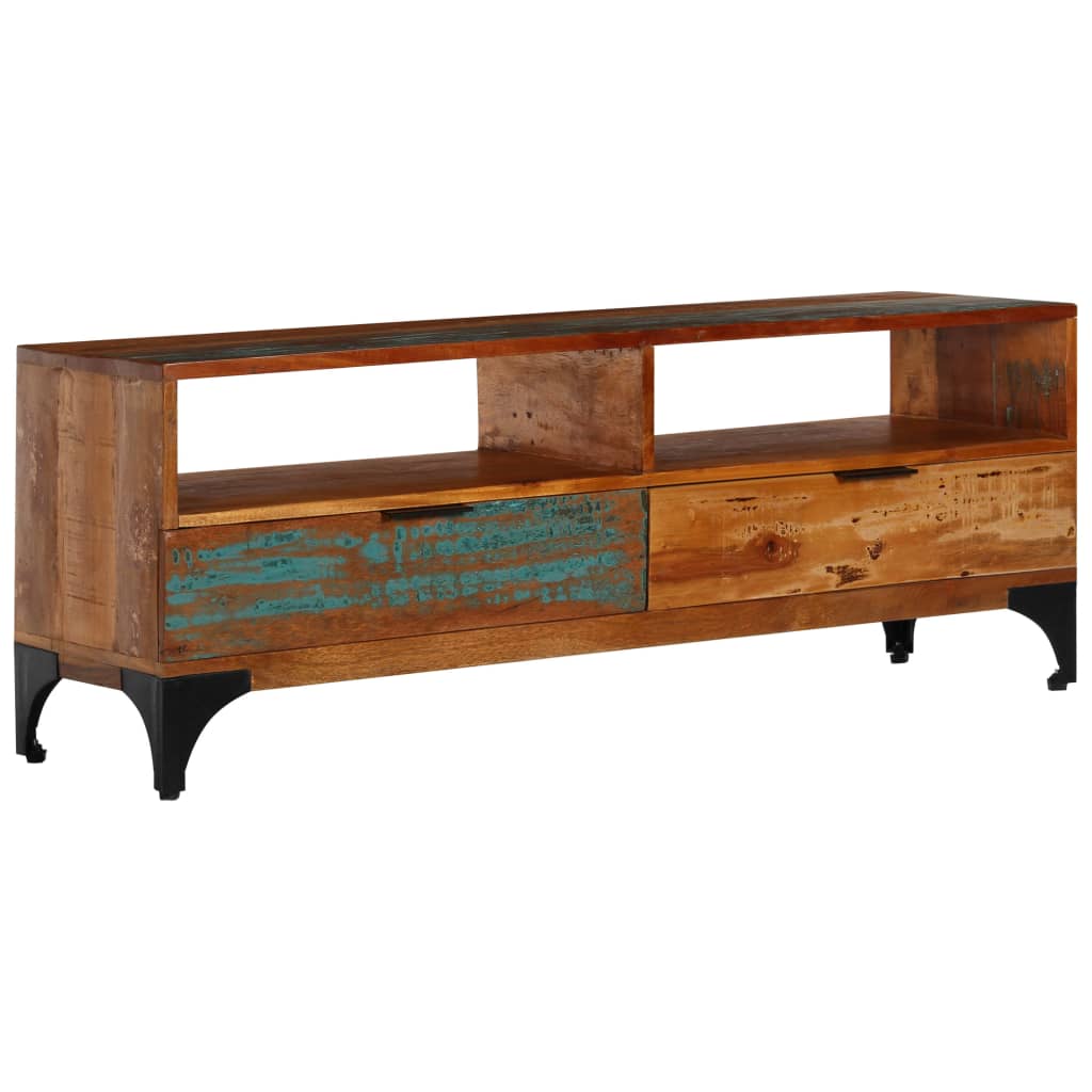 vidaXL TV Cabinet 118x35x45 cm Solid Reclaimed Wood