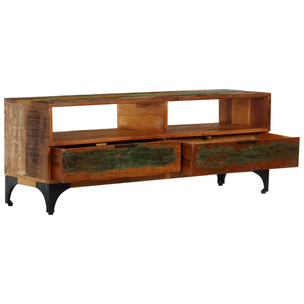 vidaXL TV Cabinet 118x35x45 cm Solid Reclaimed Wood