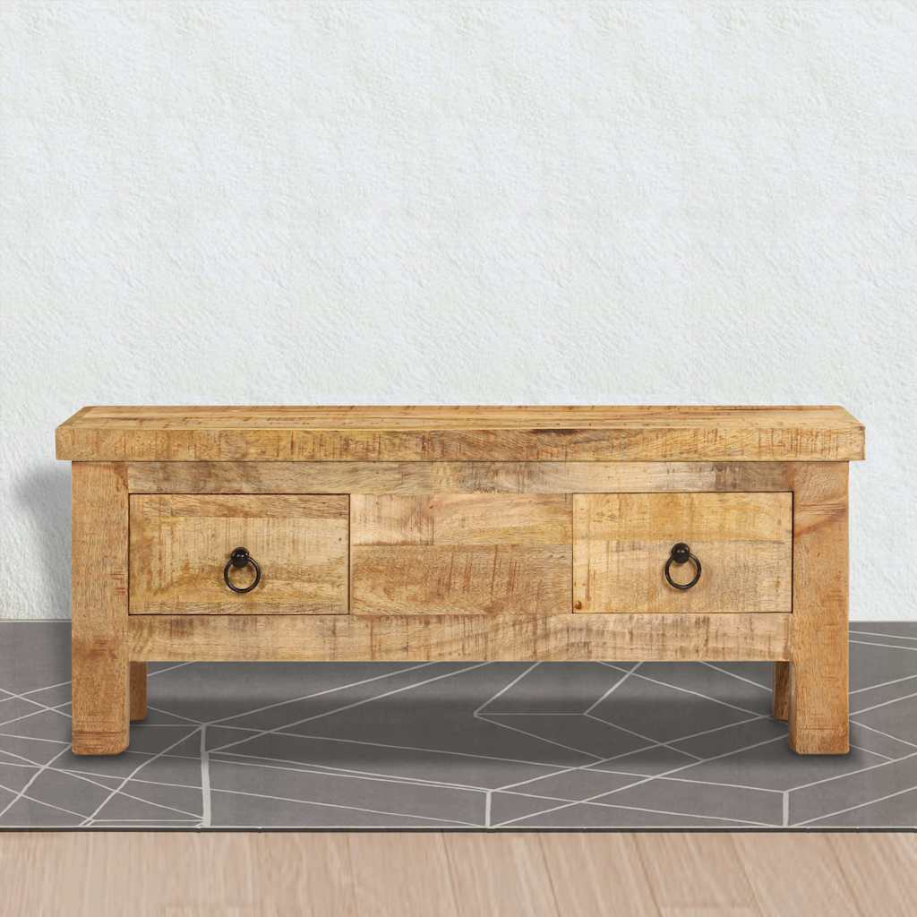 247326 vidaXL Coffee Table 90x45x35 cm Solid Mango Wood