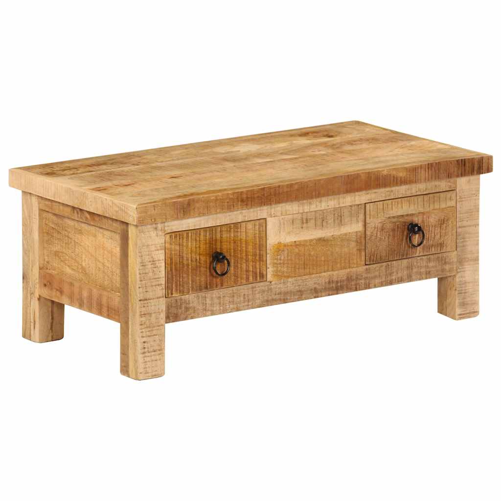 247326 vidaXL Coffee Table 90x45x35 cm Solid Mango Wood