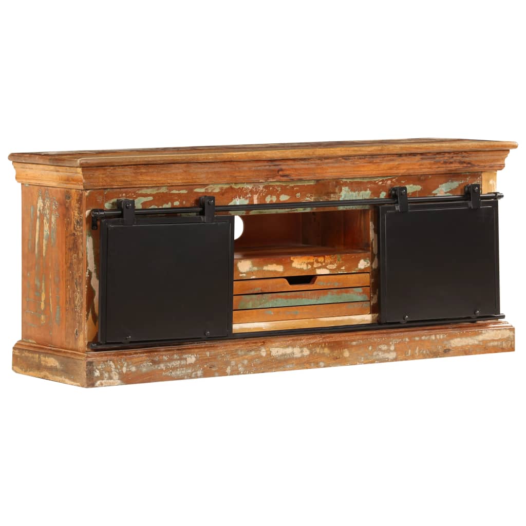 247328 vidaXL TV Cabinet 110x30x45 cm Solid Reclaimed Wood