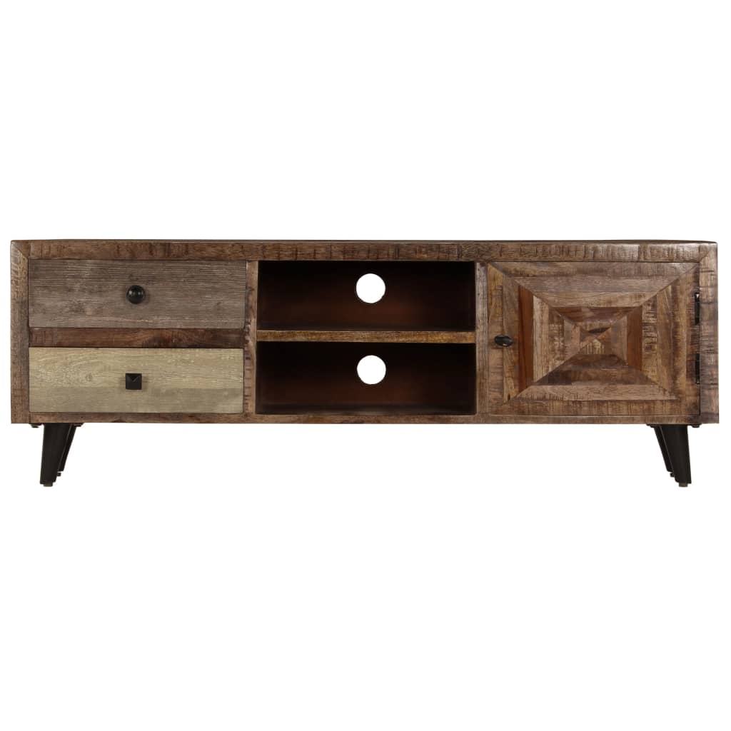 vidaXL TV Cabinet 118x30x40 cm Solid Mango Wood