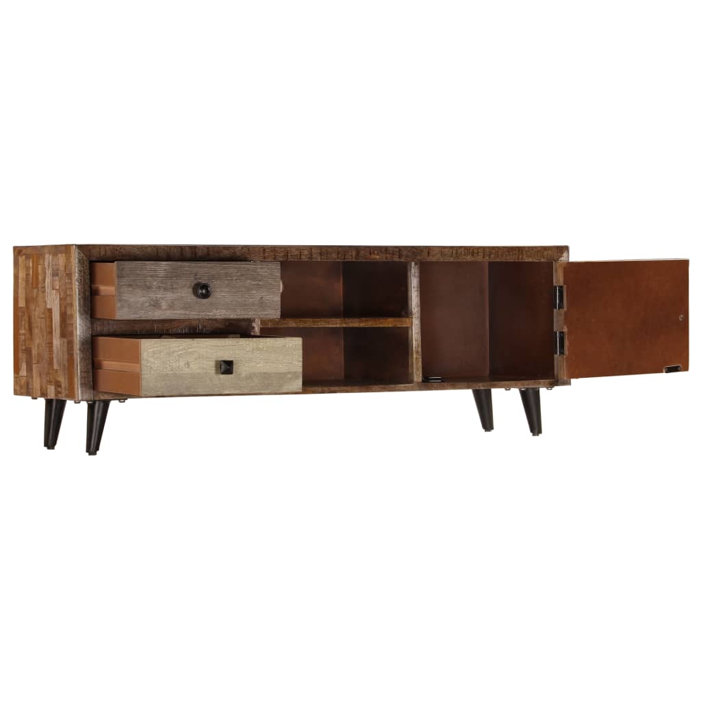 vidaXL TV Cabinet 118x30x40 cm Solid Mango Wood