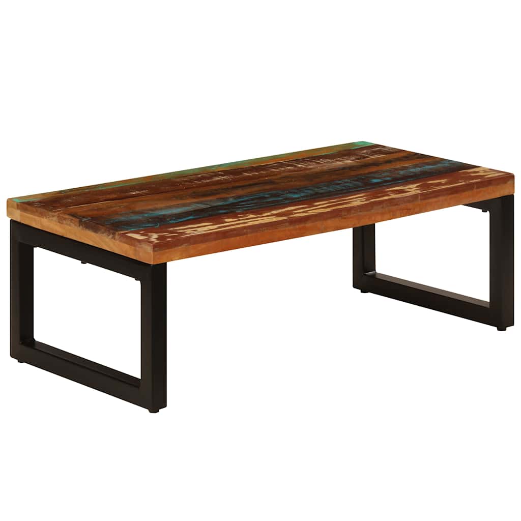 Coffee Table 100x50x35 cm Solid Reclaimed Wood and Steel