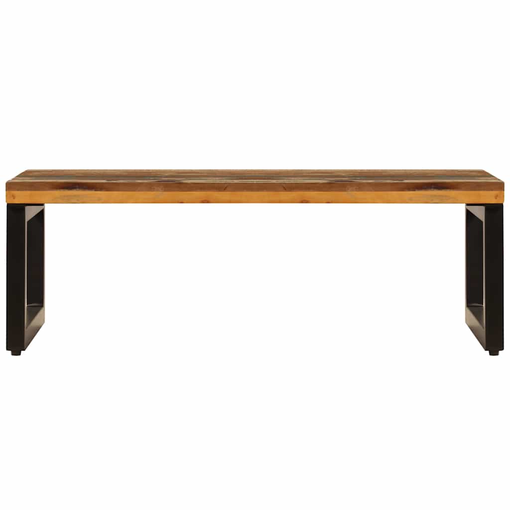 Coffee Table 100x50x35 cm Solid Reclaimed Wood and Steel