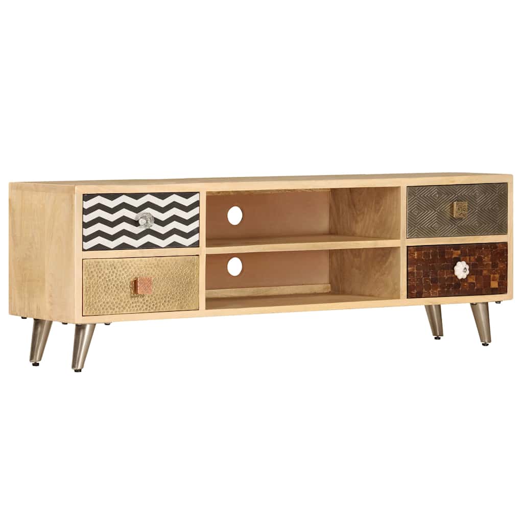 247340 vidaXL TV Cabinet 120x30x40 cm Solid Mango Wood