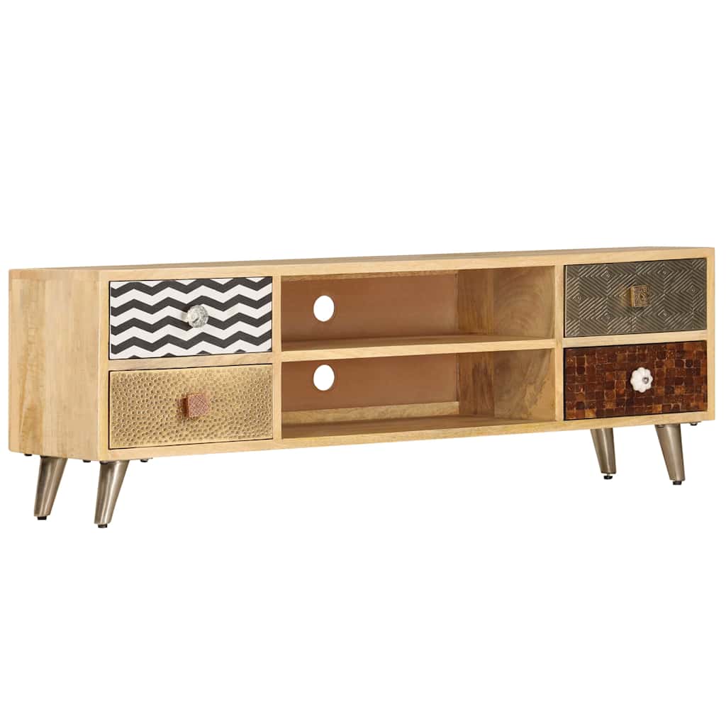247340 vidaXL TV Cabinet 120x30x40 cm Solid Mango Wood