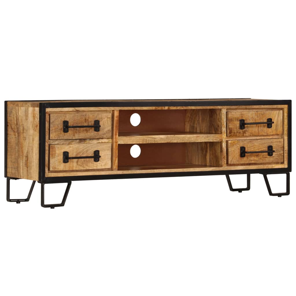 vidaXL TV Cabinet with Drawers 120x30x40 cm Solid Mango Wood