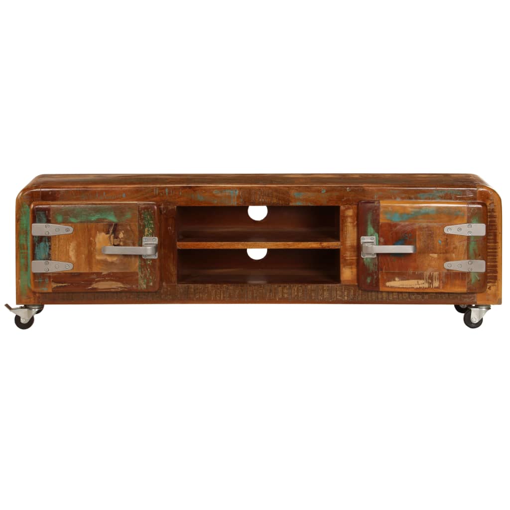 vidaXL TV Cabinet 120x30x36 cm Solid Reclaimed Wood