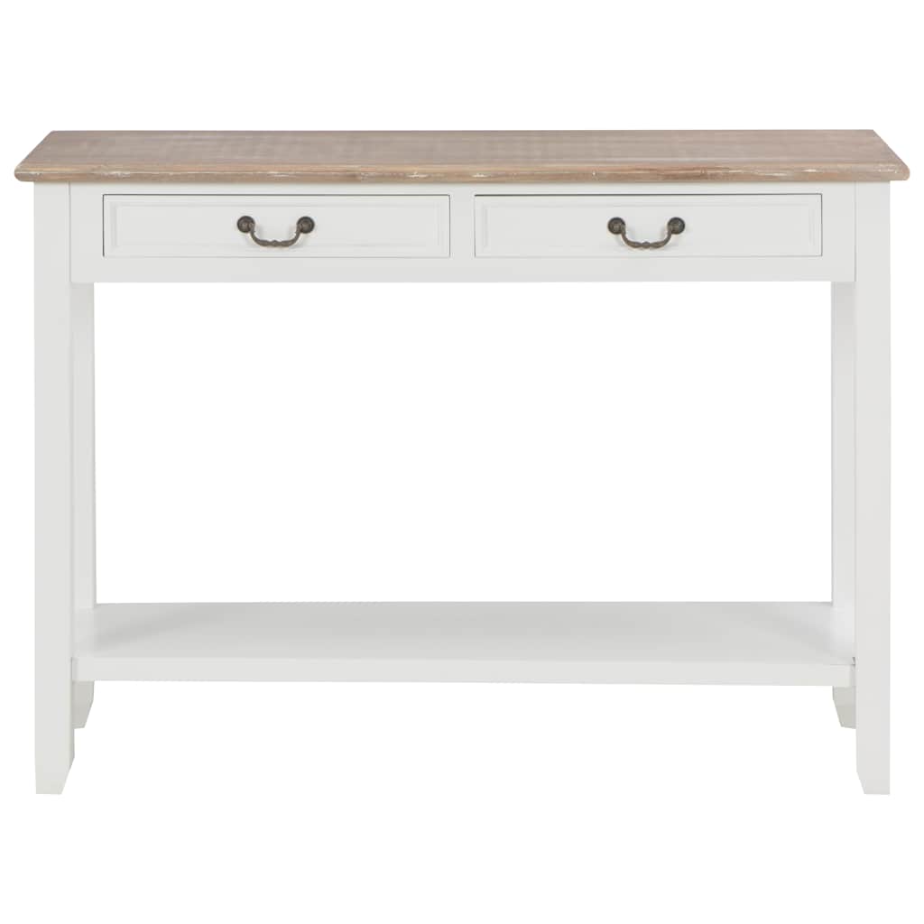 249901 vidaXL Console Table White 110x35x80 cm Wood