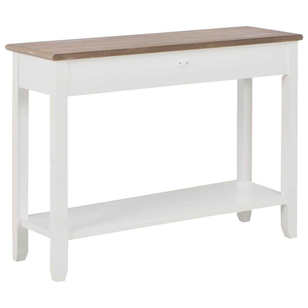 249901 vidaXL Console Table White 110x35x80 cm Wood