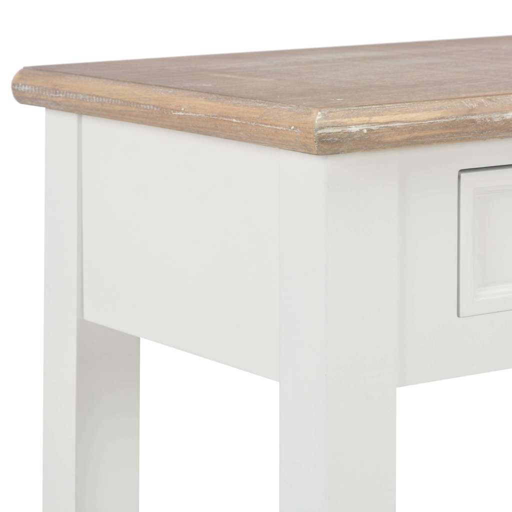 249901 vidaXL Console Table White 110x35x80 cm Wood