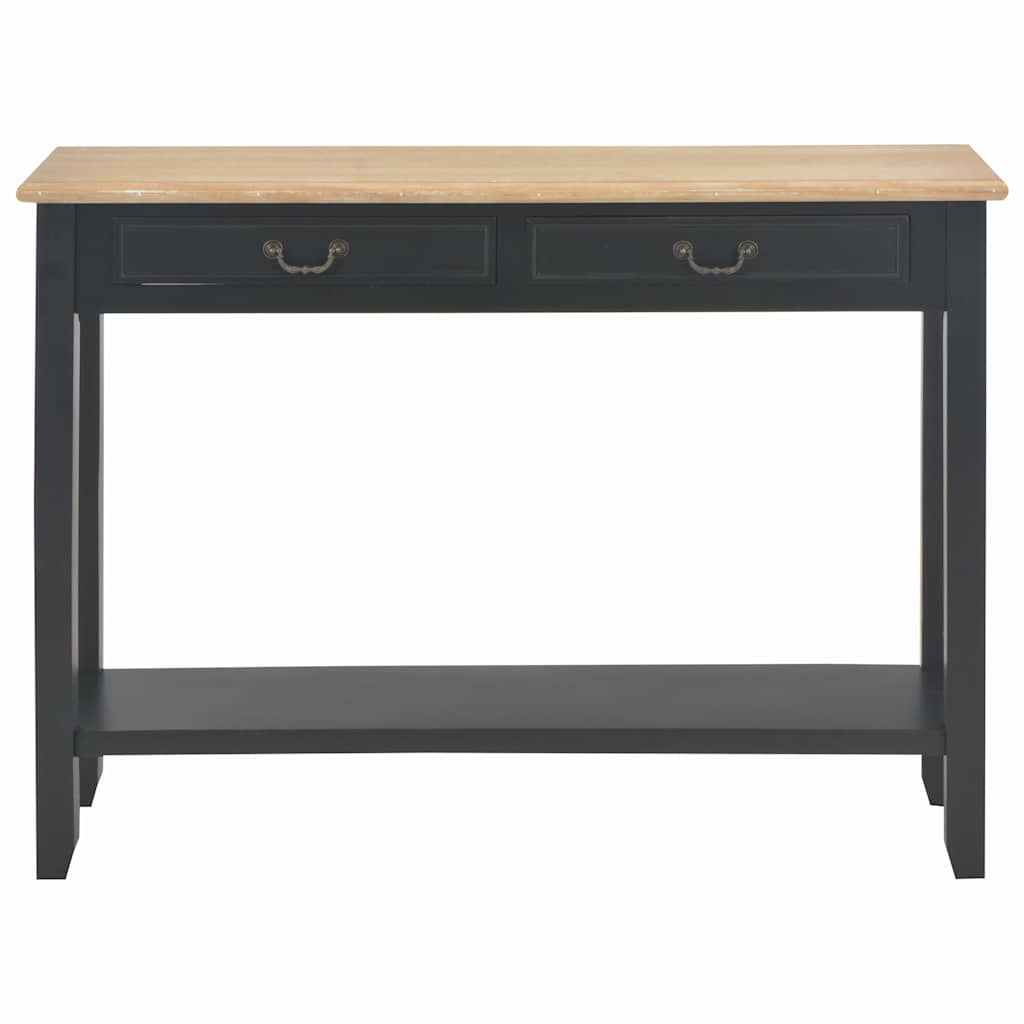 249903 vidaXL Console Table Black 110x35x80 cm Wood