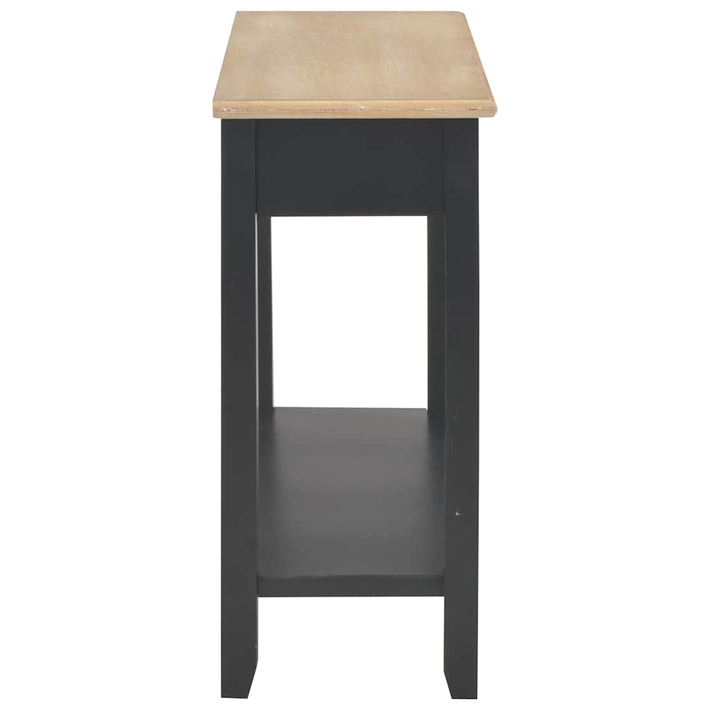 249903 vidaXL Console Table Black 110x35x80 cm Wood