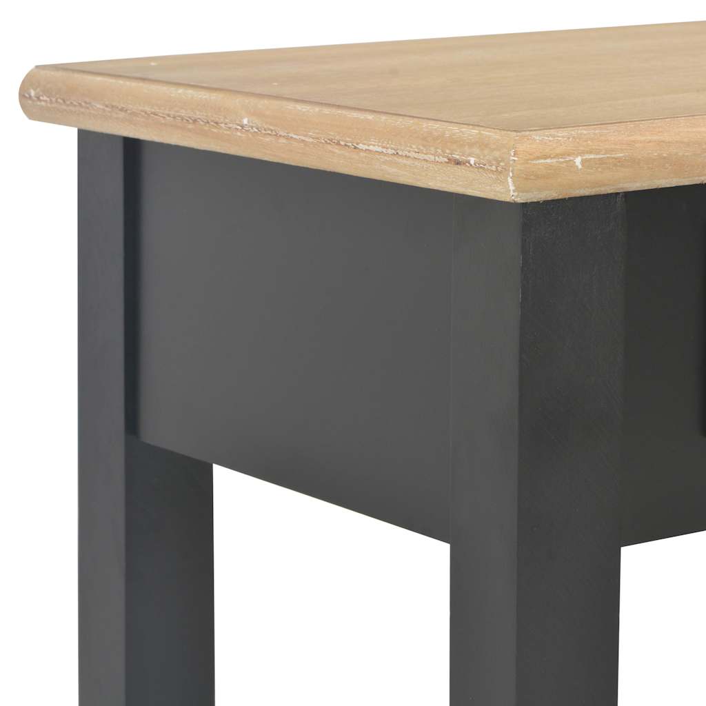 249903 vidaXL Console Table Black 110x35x80 cm Wood
