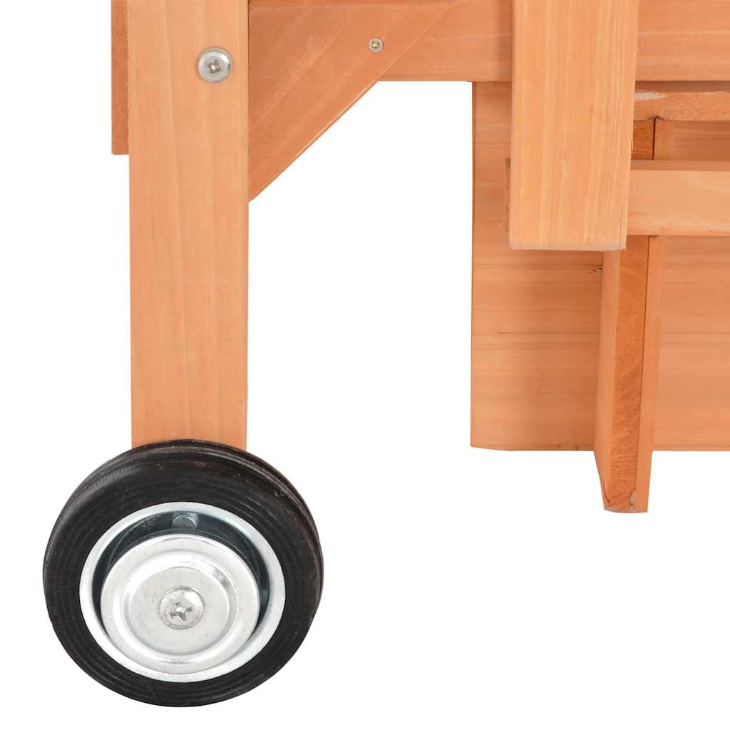 91795 vidaXL Kids Playhouse with Sandbox Fir Wood Blue UV50