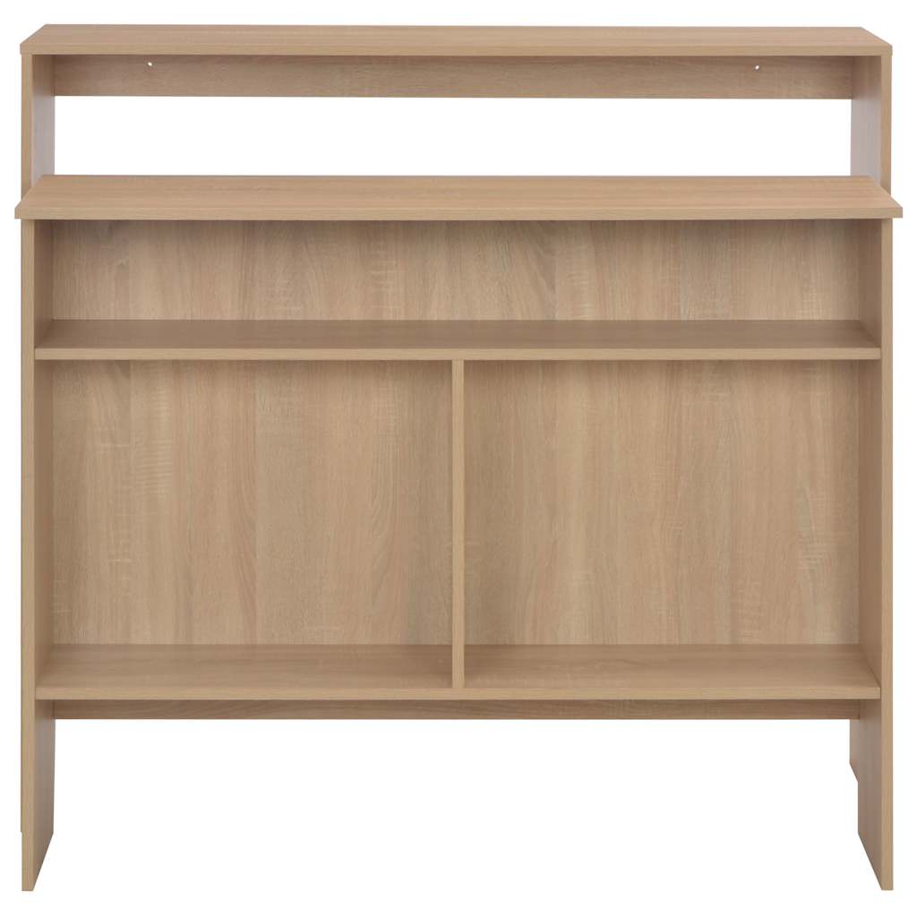 Bar Table with 2 Table Tops Oak 130x40x120 cm