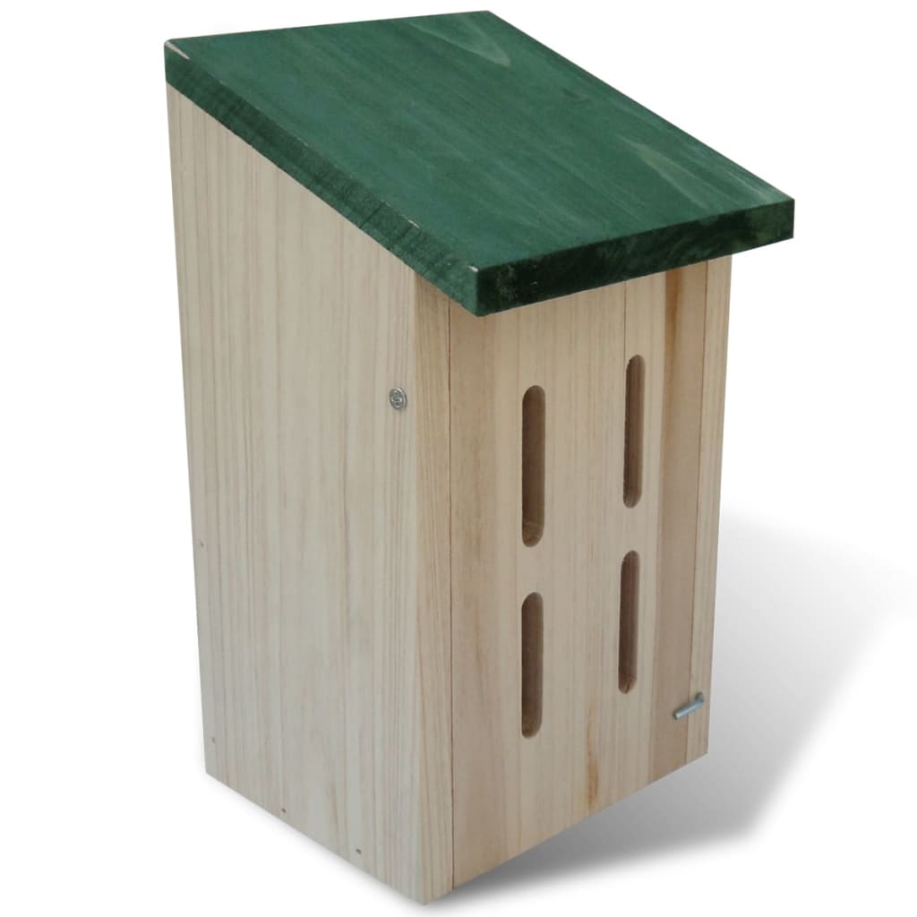 Butterfly House | Natural wood | Solid wood | 14x15x22 cm