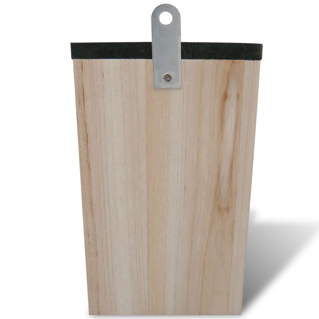 Butterfly House | Natural wood | Solid wood | 14x15x22 cm