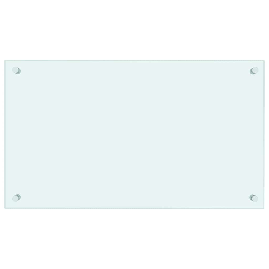 Kitchen Backsplash Milk 70 x 40 cm Tempered Glass