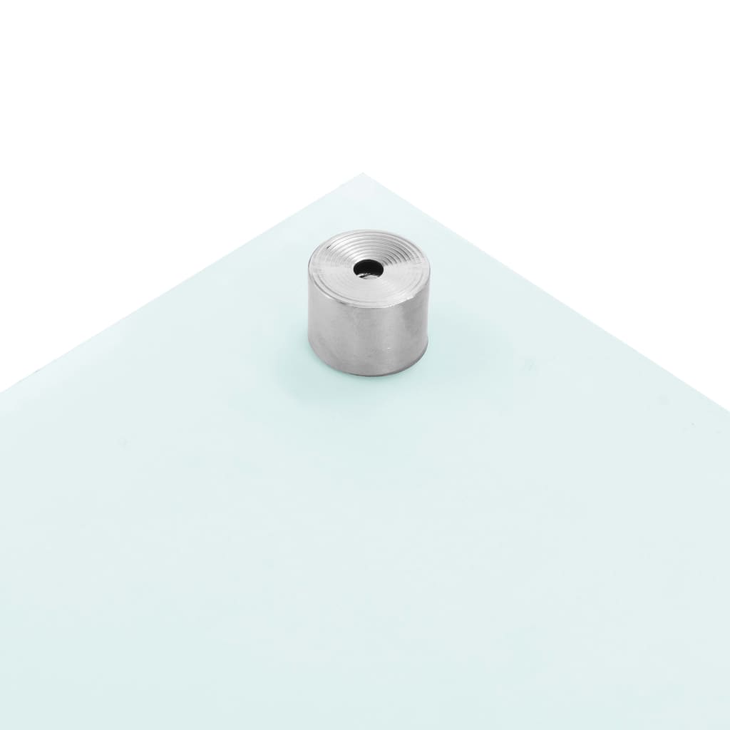 vidaXL Kitchen Backsplash White 100 x 40 cm Tempered Glass