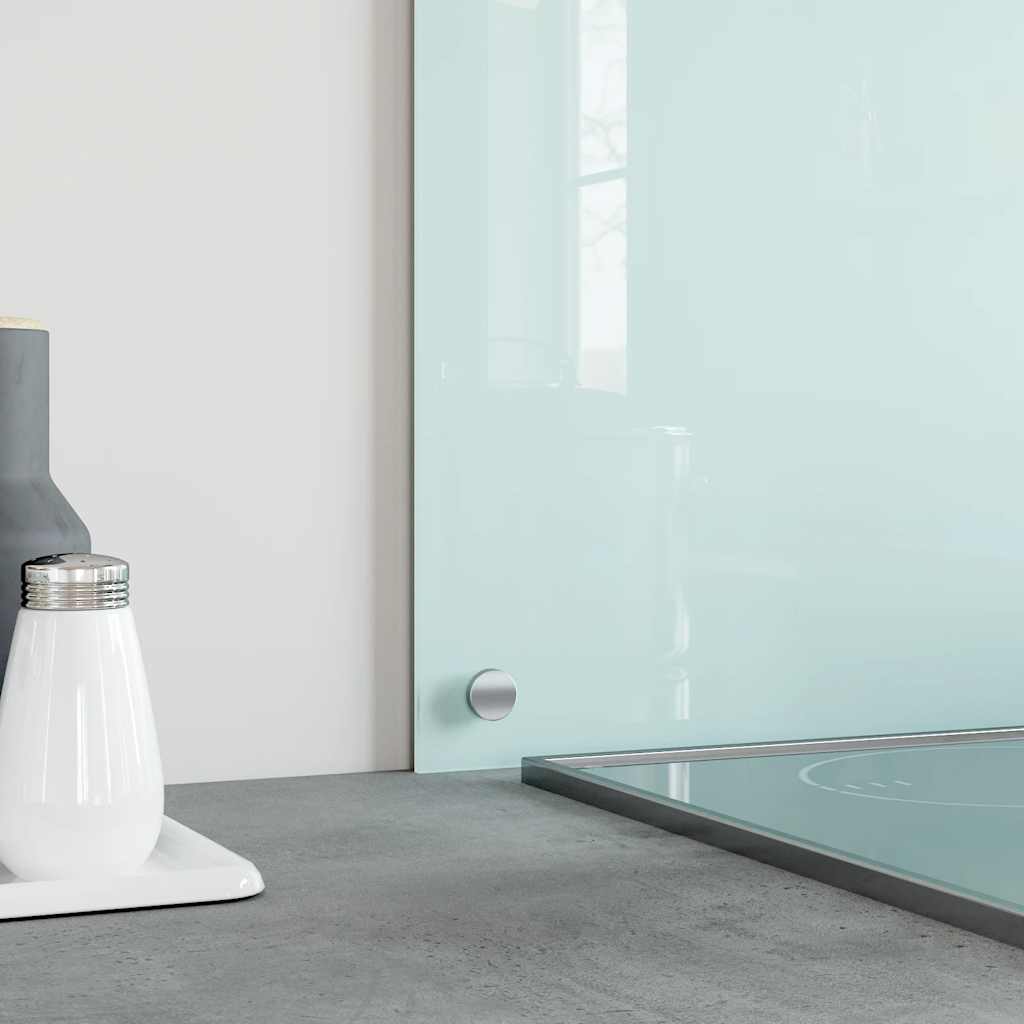 vidaXL Kitchen Backsplash White 100 x 60 cm Tempered Glass