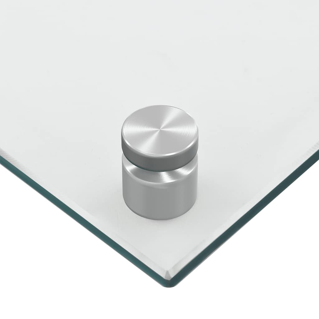 vidaXL Kitchen Backsplash Transparent 80 x 40 cm Tempered Glass