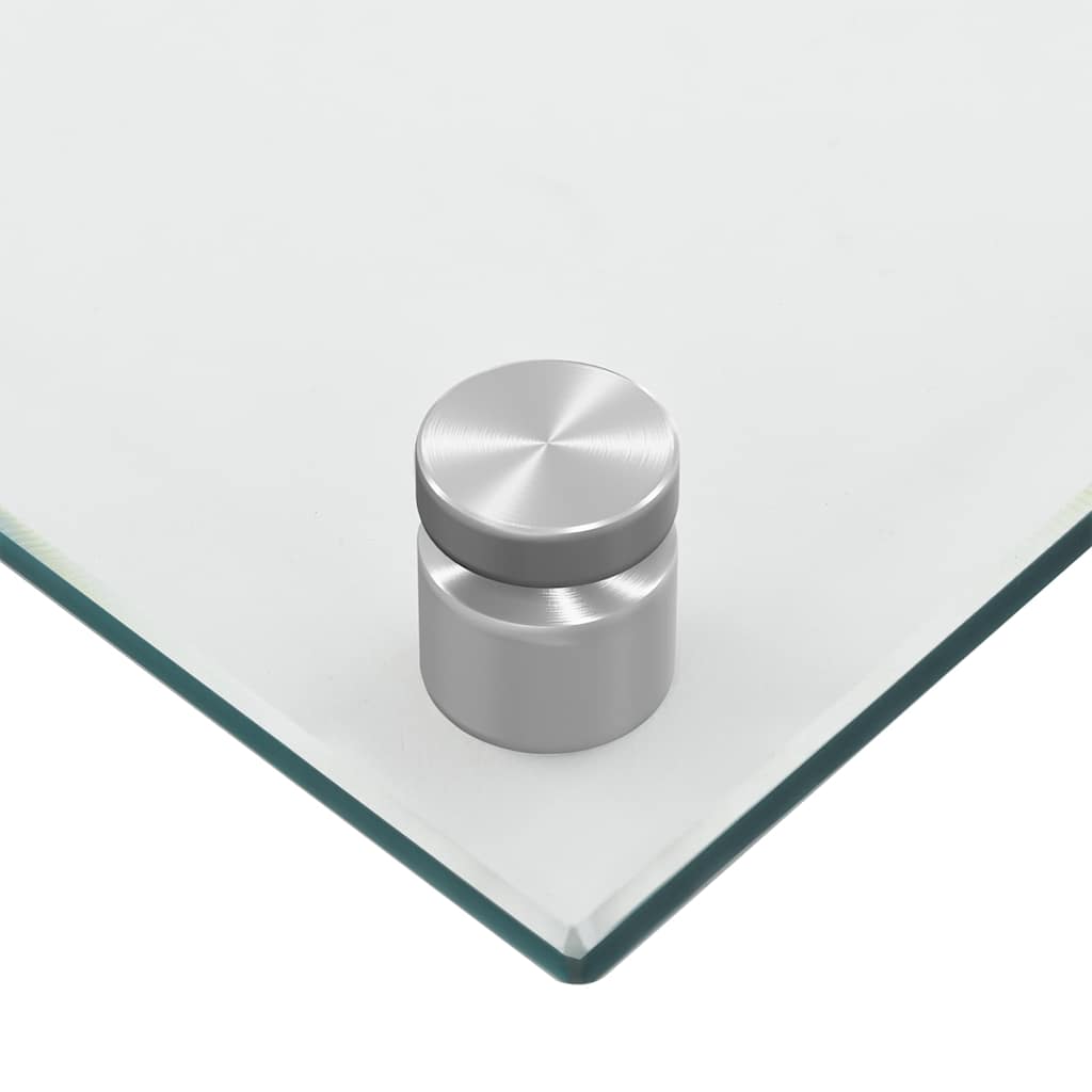 vidaXL Kitchen Backsplash Transparent 80 x 50 cm Tempered Glass