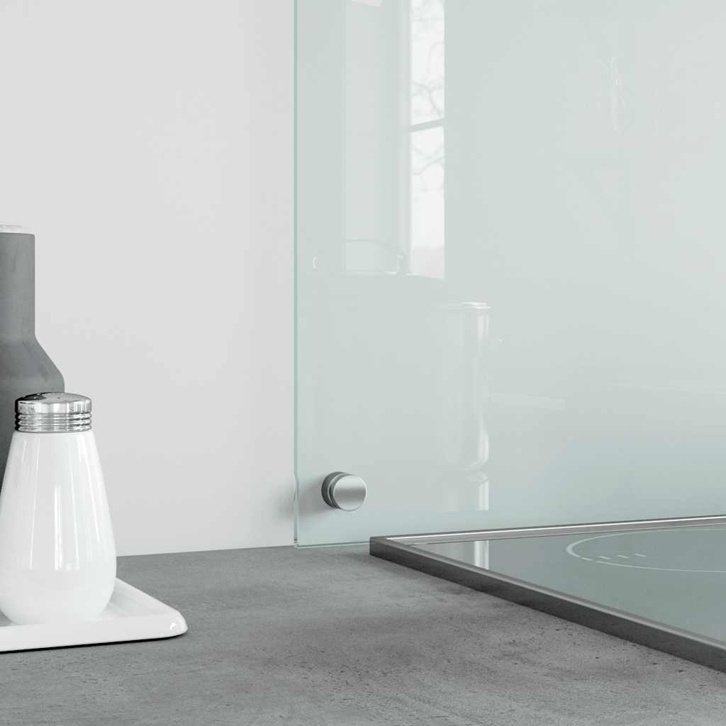 vidaXL Kitchen Backsplash Transparent 80 x 60 cm Tempered Glass