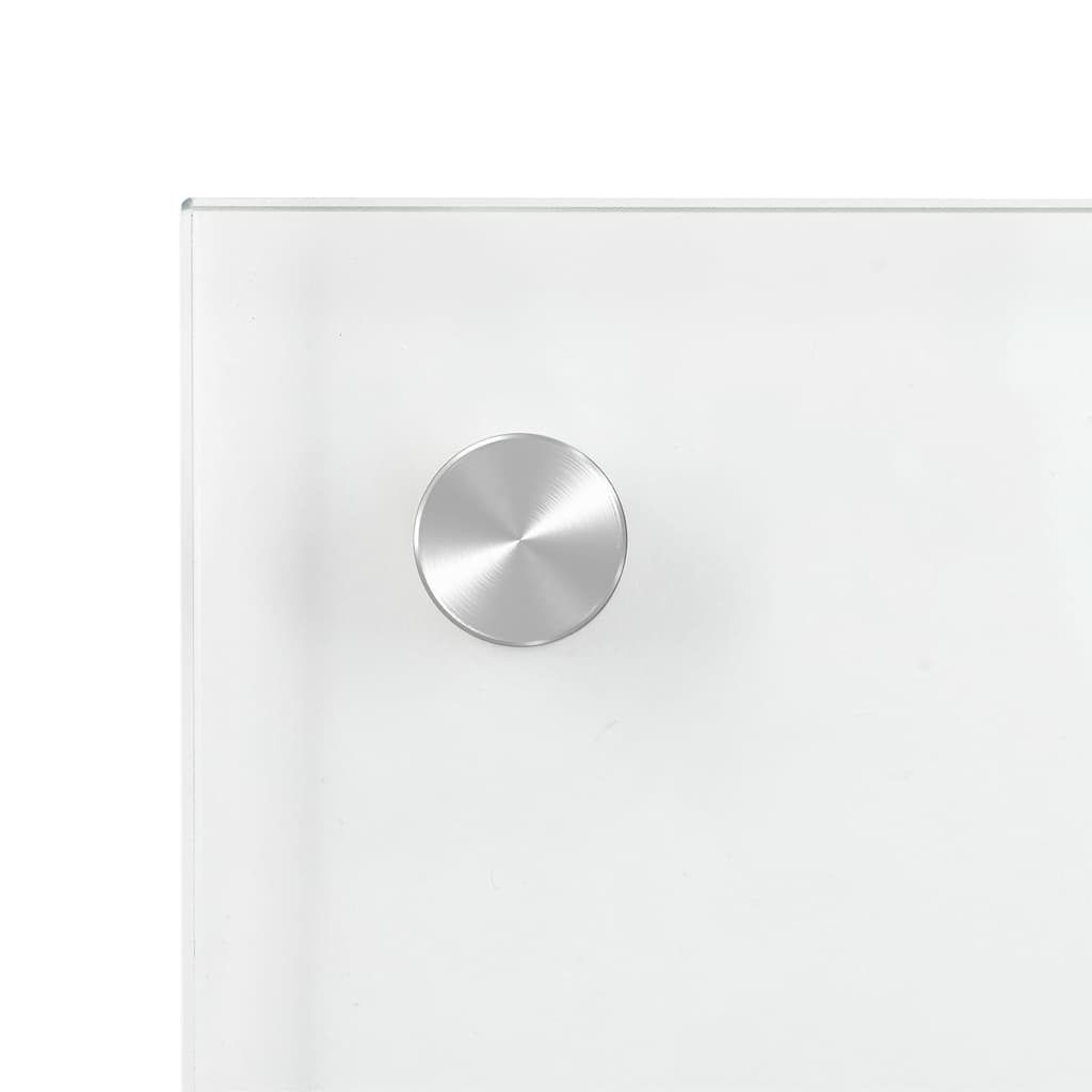 vidaXL Kitchen Backsplash Transparent 80 x 60 cm Tempered Glass