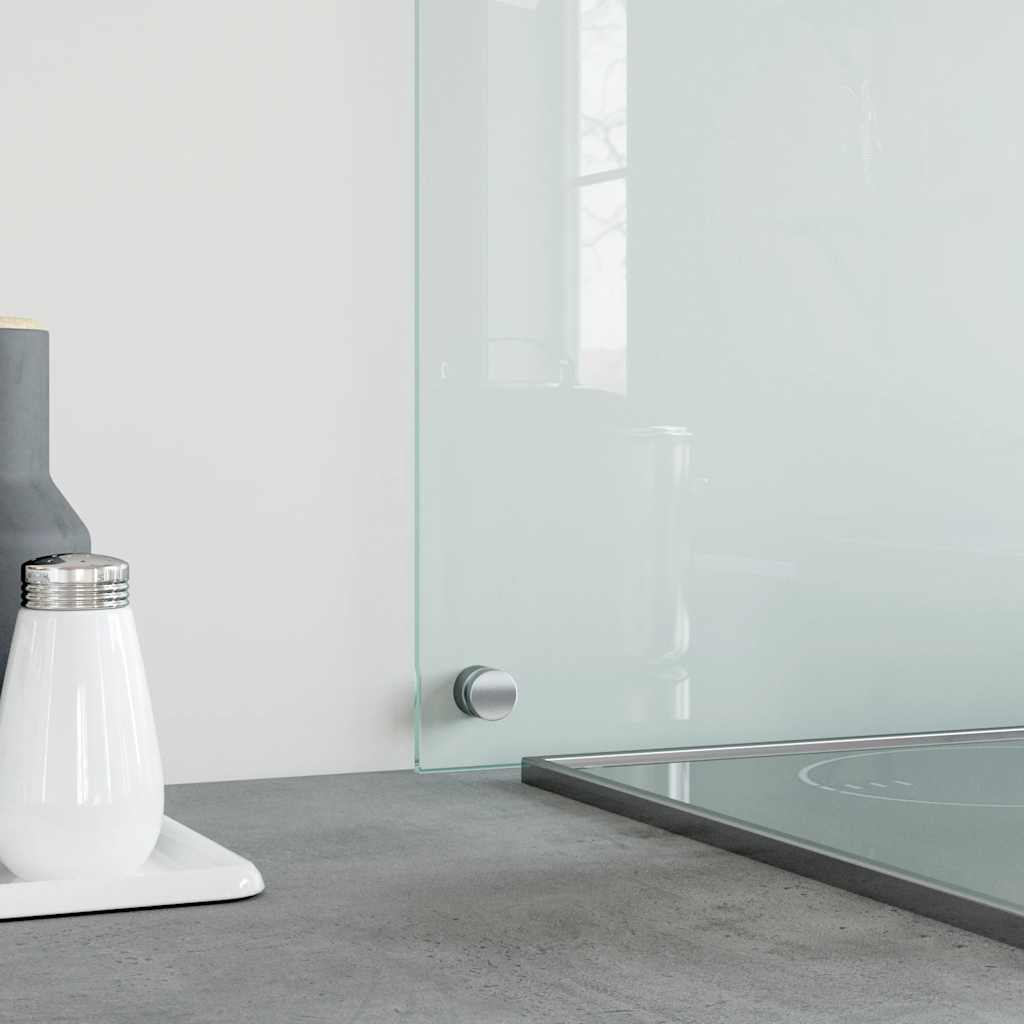 vidaXL Kitchen Backsplash Transparent 90 x 60 cm Tempered Glass