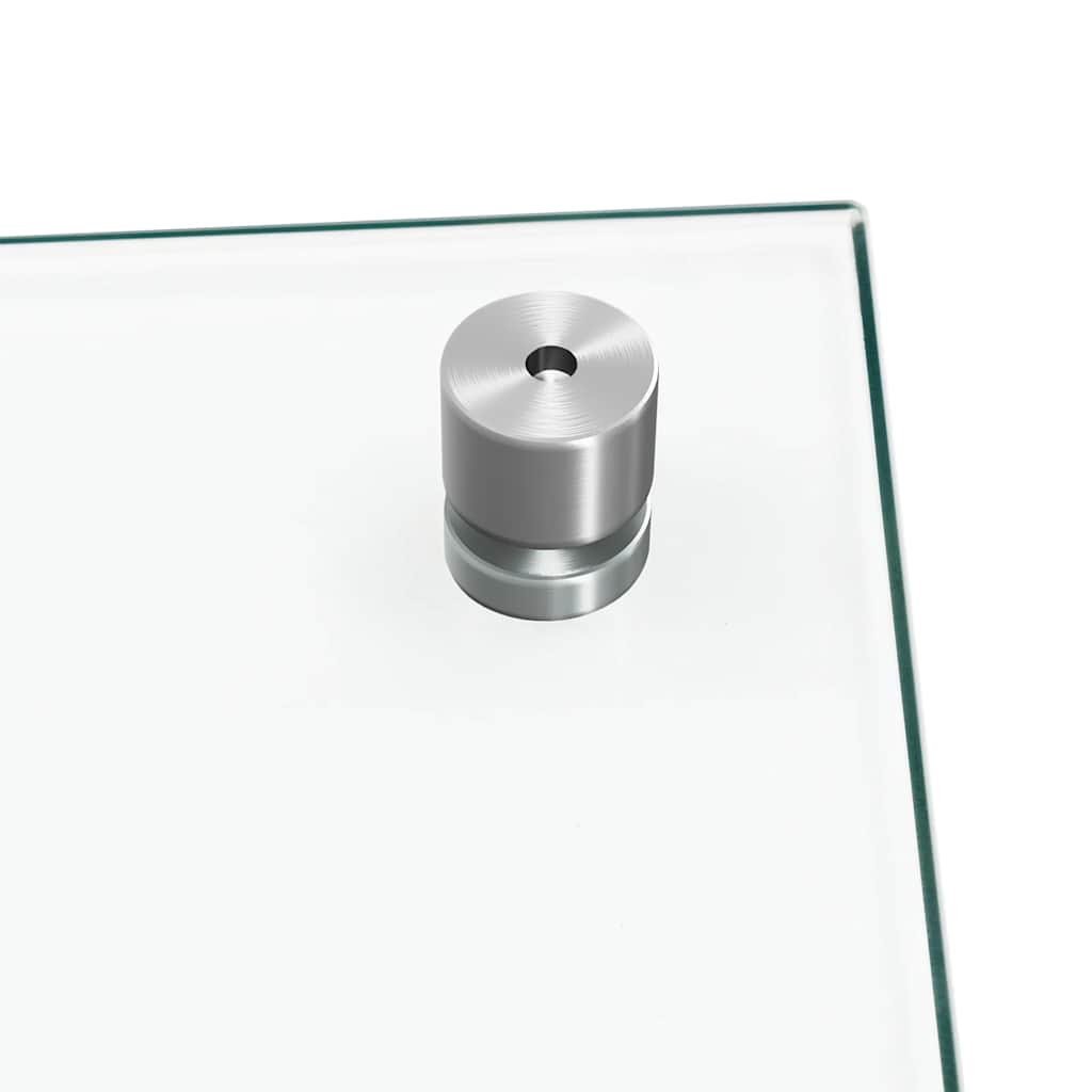 vidaXL Kitchen Backsplash Transparent 90 x 60 cm Tempered Glass