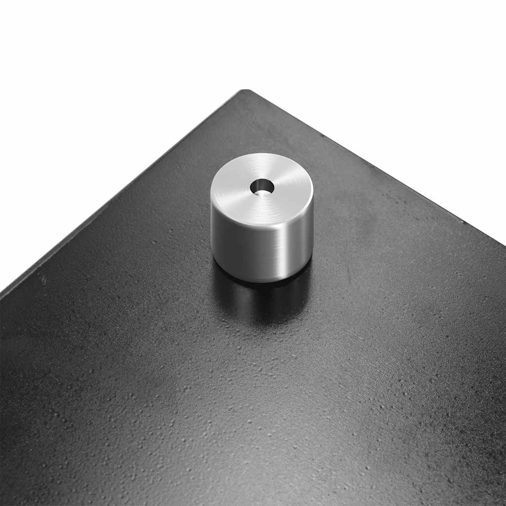 Kitchen Backsplash Black 90 x 40 cm Tempered Glass