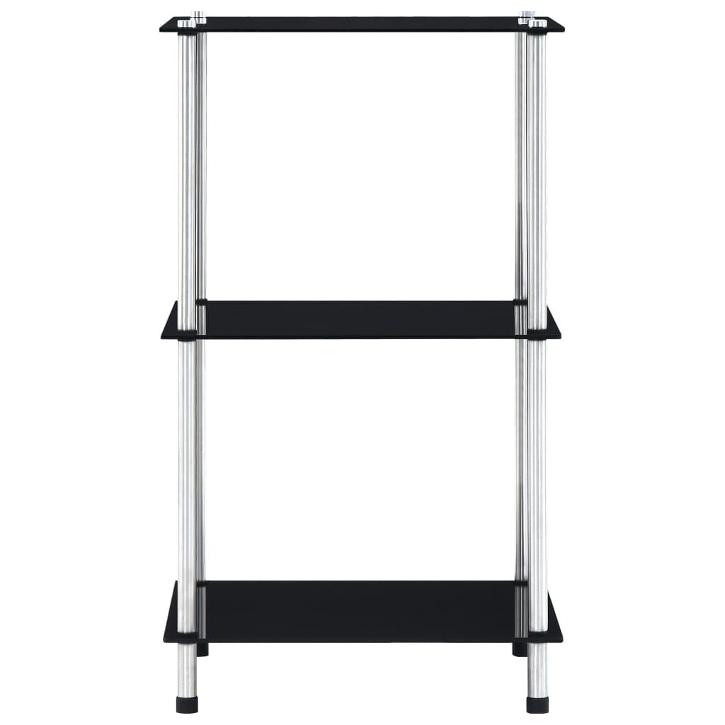 Shelf | Black | Tempered glass | Compact | Shelf | Square | Contemporary