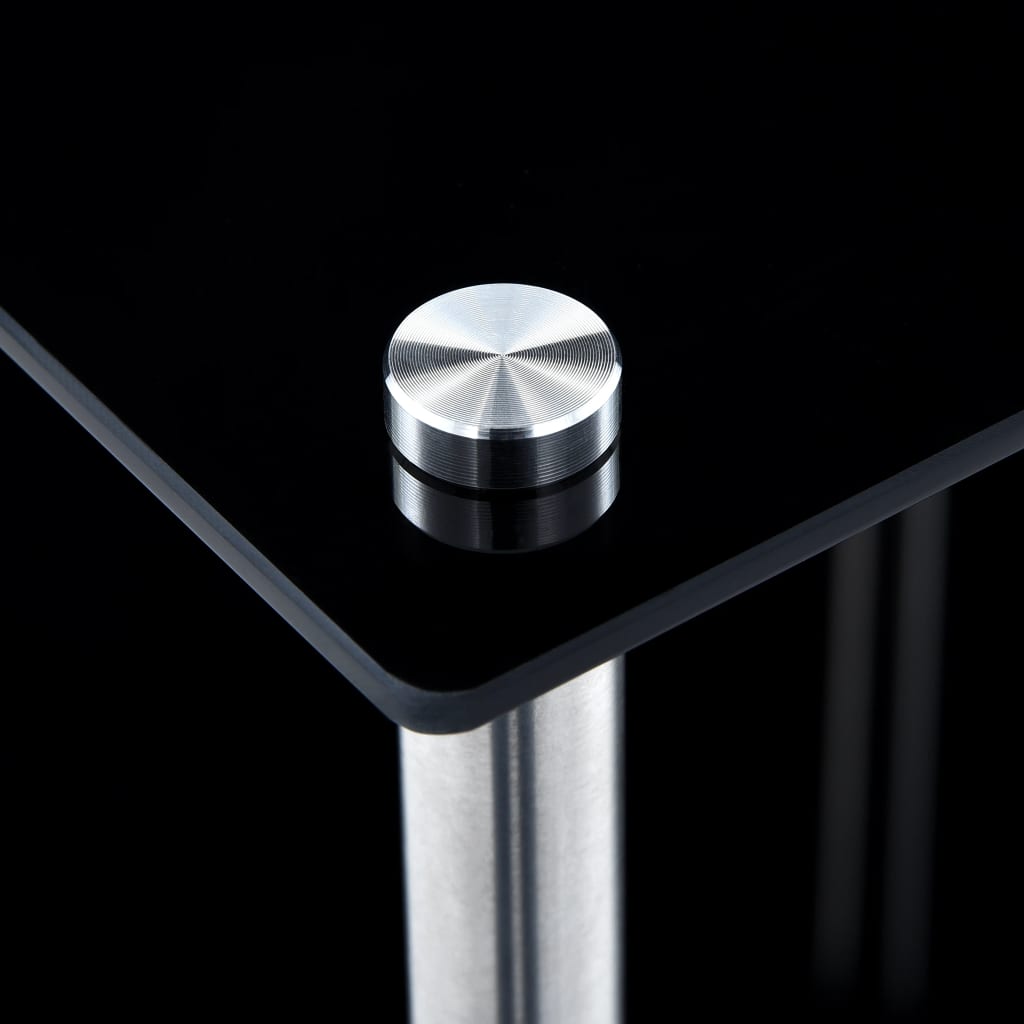 Shelf | Black | Tempered glass | Compact | Shelf | Square | Contemporary