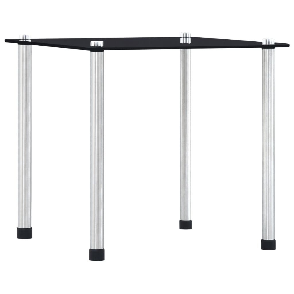 Nesting Table | Set of 3 | Black | Tempered glass and aluminium | 3 sizes