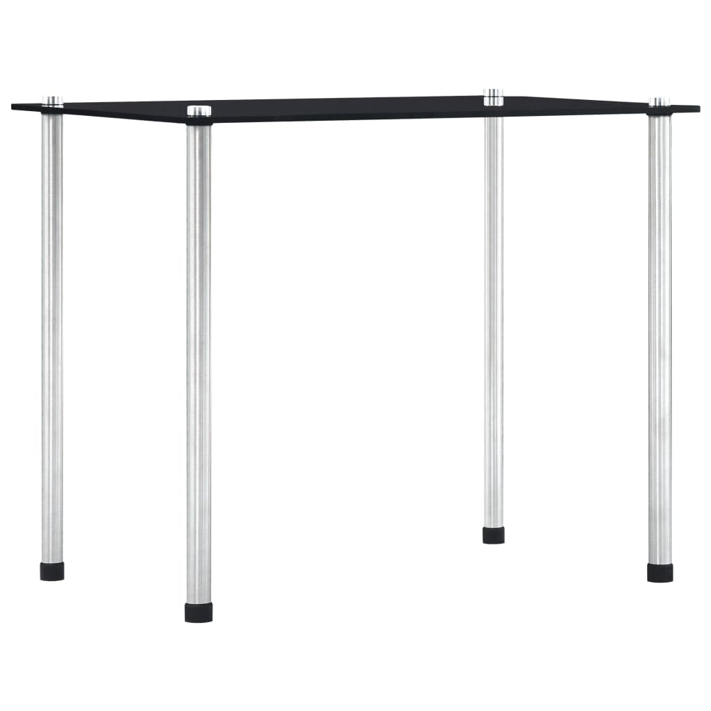 Nesting Table | Set of 3 | Black | Tempered glass and aluminium | 3 sizes